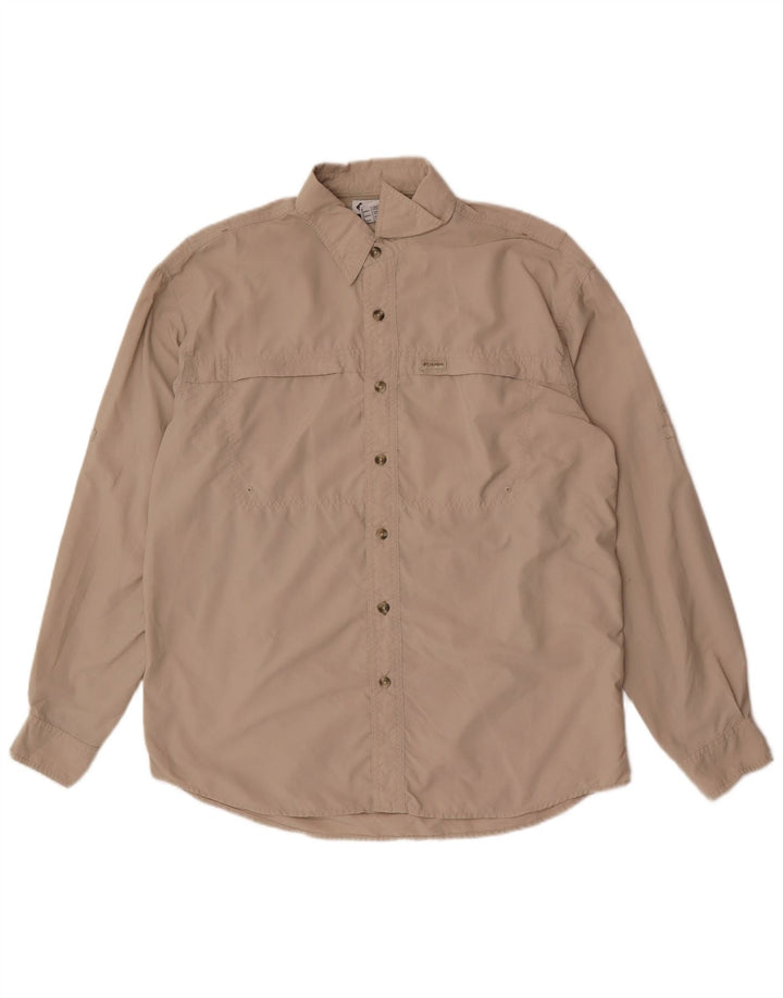 Camicia da uomo Columbia piccola in nylon beige