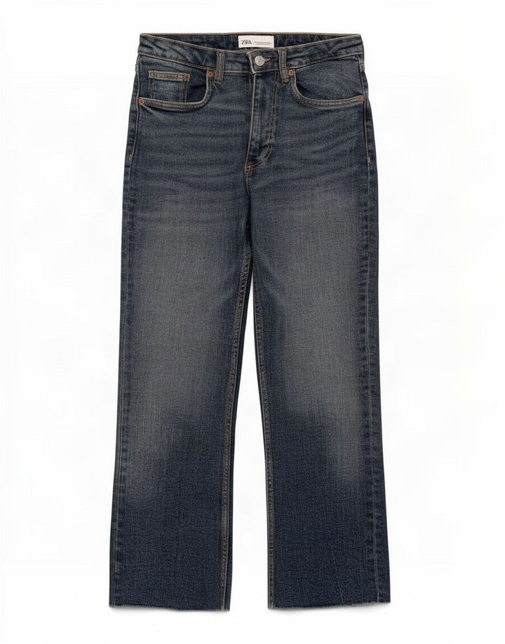 Jeans corti da donna Zara EU 38 piccoli W28 L25 blu