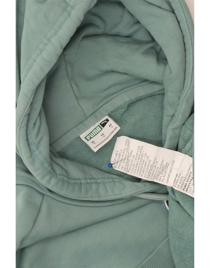 Maglione con cappuccio oversize da donna Puma UK 10 piccolo cotone blu