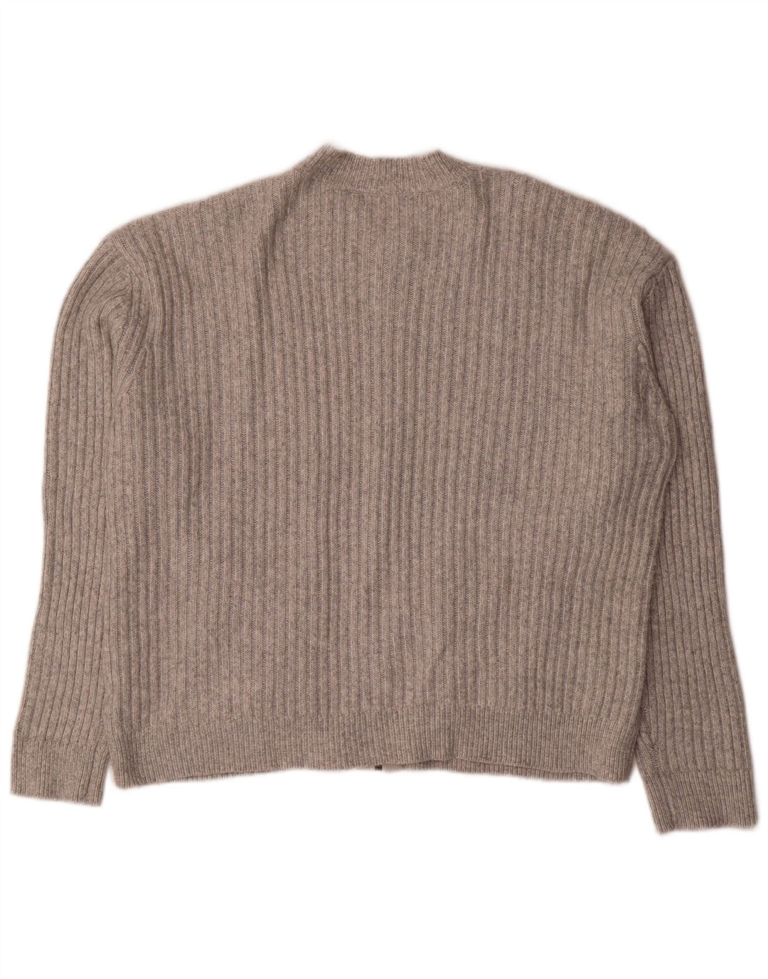 Maglione cardigan corto oversize da donna Marks & Spencer UK 16 grande grigio