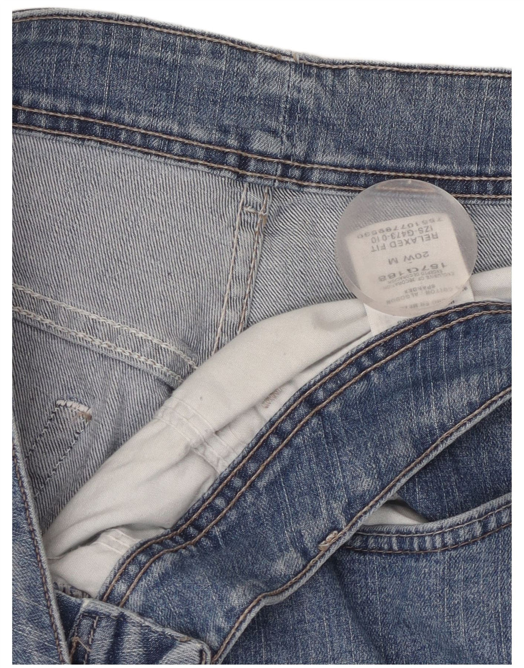 Pantaloncini di jeans dalla vestibilità rilassata da donna LEE US 20 3XL W38 Cotone blu