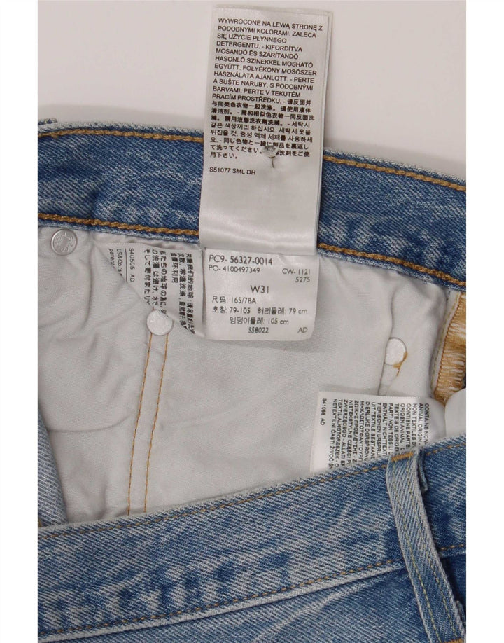 Pantaloncini Levi's da donna 501 in denim invecchiato W31 cotone blu medio