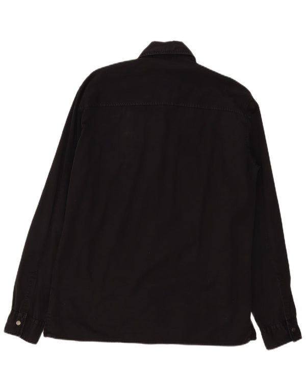 Camicia Trussardi Uomo in Denim Nero Medio Cotone