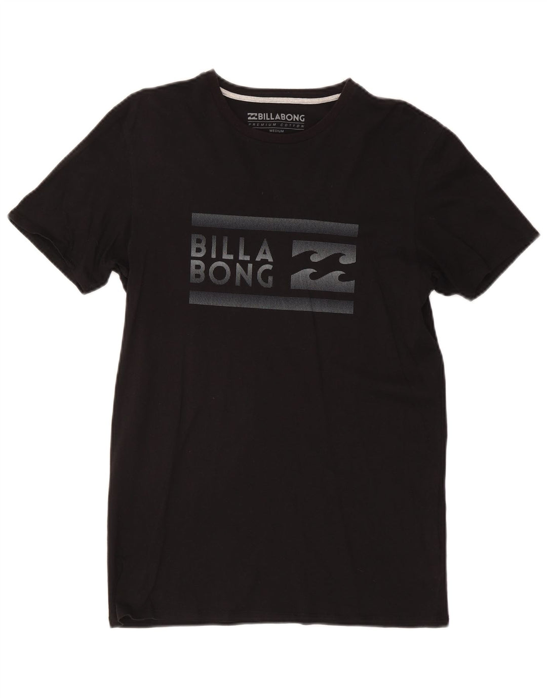 T-shirt grafica da uomo slim fit BILLABONG Top in cotone nero medio