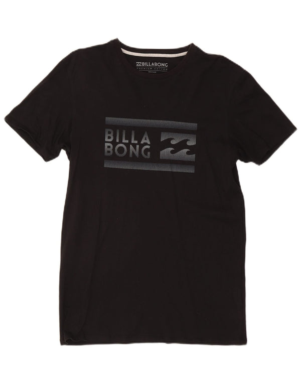 T-shirt grafica da uomo slim fit BILLABONG Top in cotone nero medio