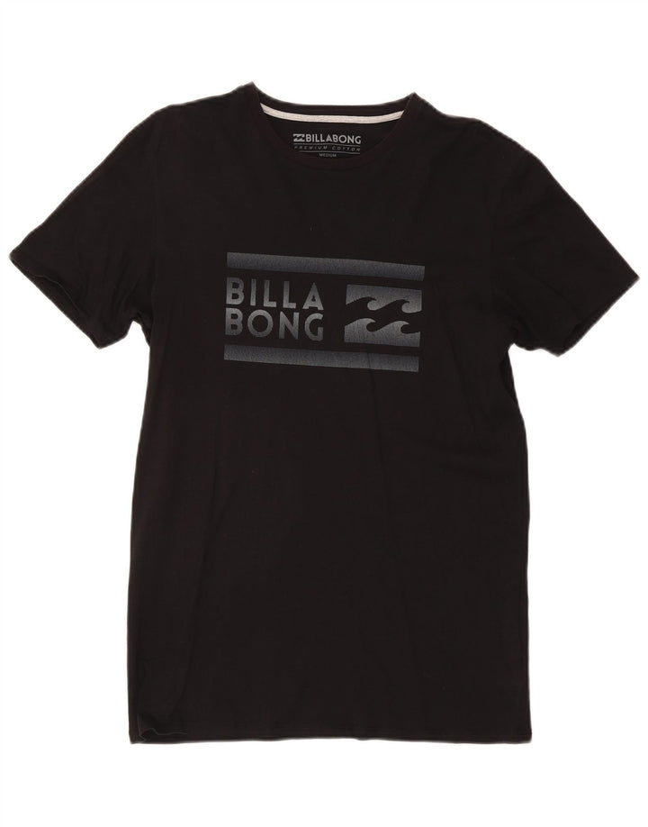T-shirt grafica da uomo slim fit BILLABONG Top in cotone nero medio