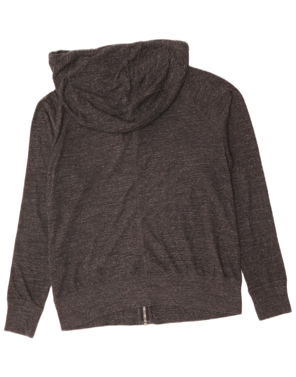 Felpa con cappuccio e zip da donna Nike UK 14 Cotone screziato grigio medio