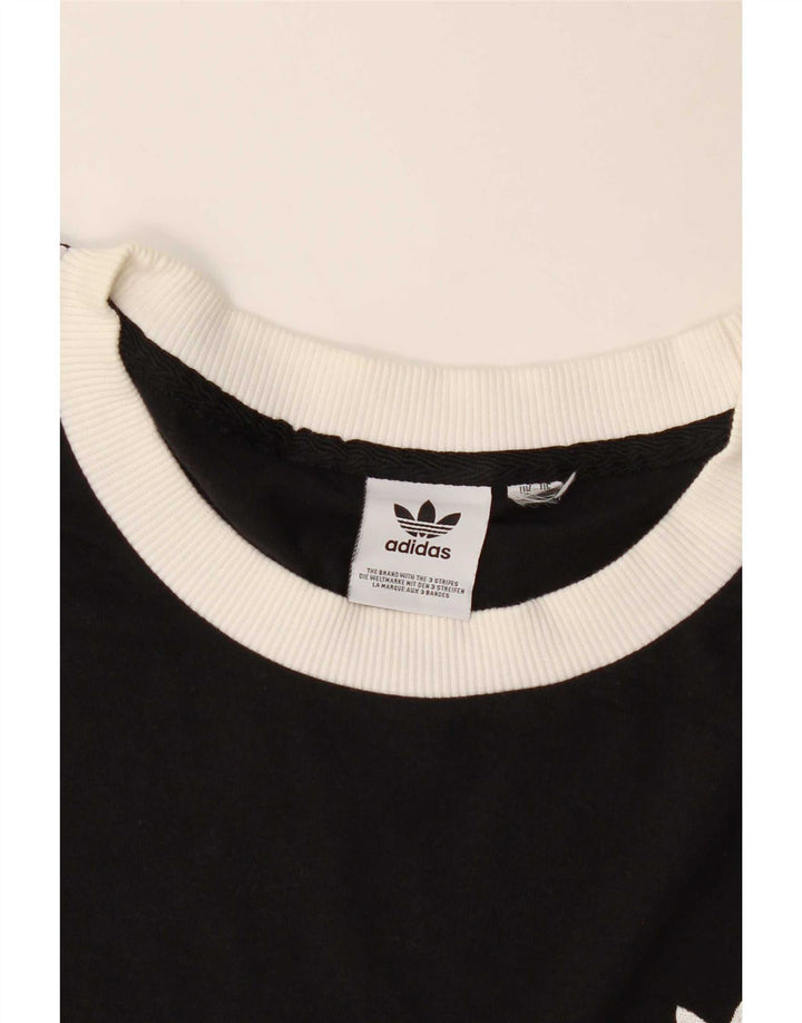 Maglietta Adidas da uomo grande nera