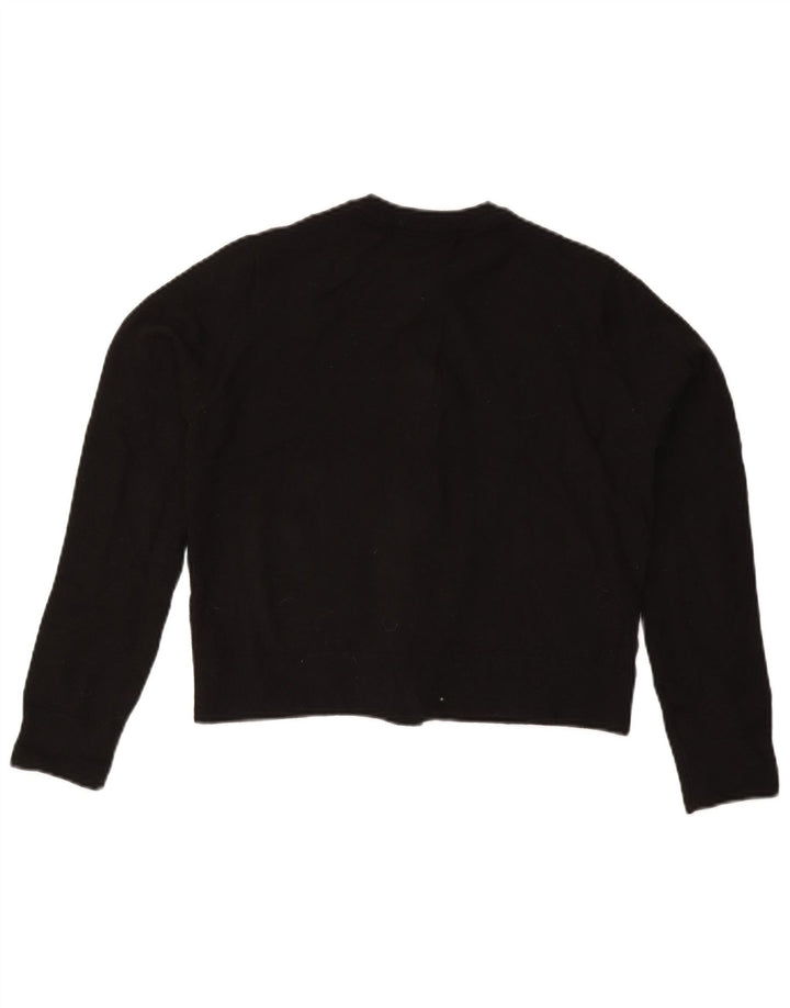 Maglione cardigan corto da donna Zara UK 10 piccolo nero