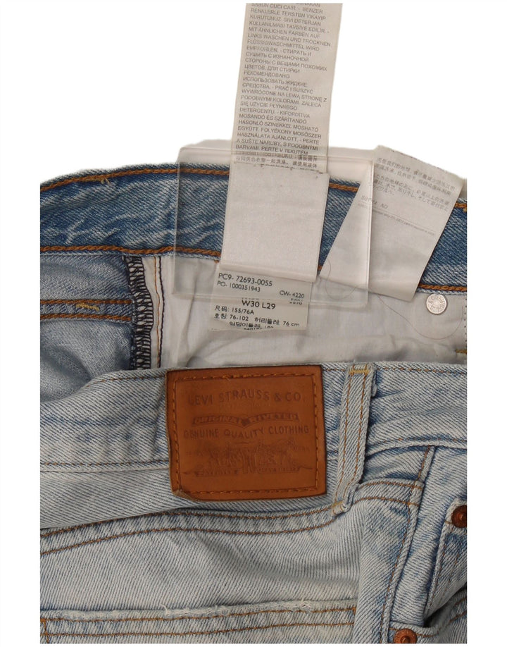 Jeans dritti Ribcage da donna Levi's W30 L29 cotone blu