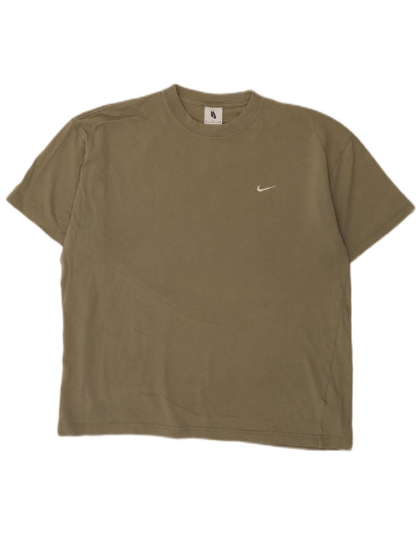 T-shirt da uomo Nike Top in cotone kaki medio