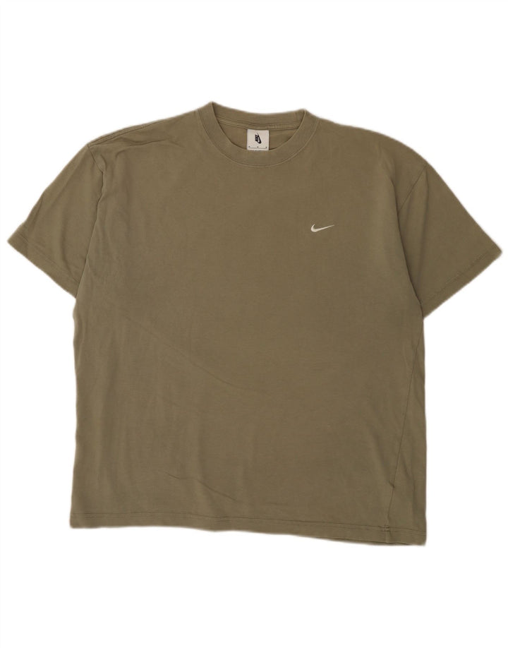 T-shirt da uomo Nike Top in cotone kaki medio