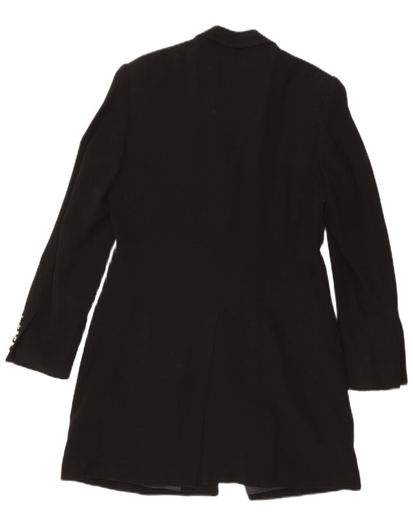 Giacca blazer lunga a 4 bottoni da donna Betty Barclay UK 12 media nera