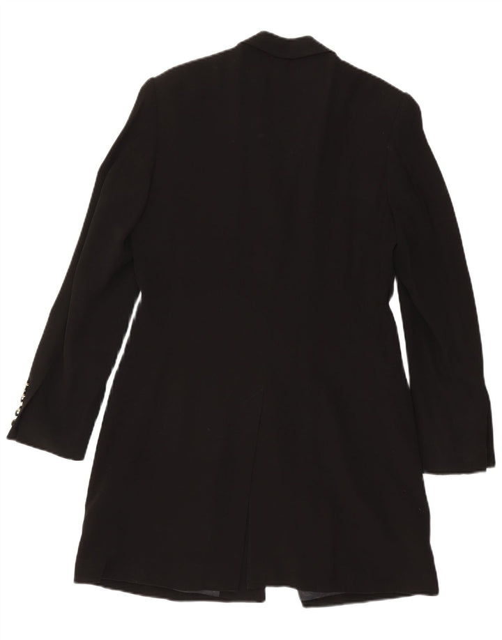 Giacca blazer lunga a 4 bottoni da donna Betty Barclay UK 12 media nera