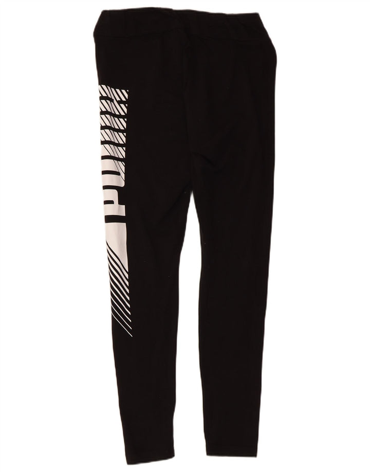 Leggings grafici da donna Puma UK 12 cotone medio nero