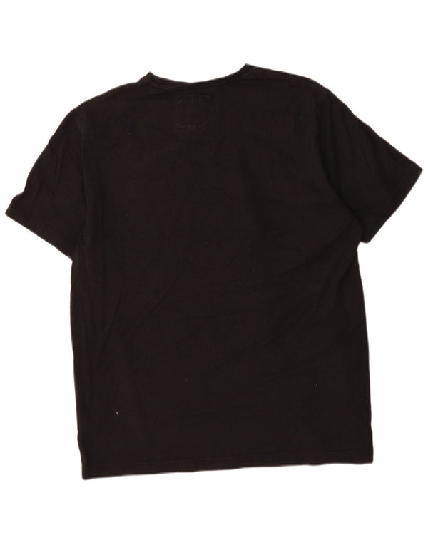 Crew Clothing T-shirt da uomo Top XL in cotone nero