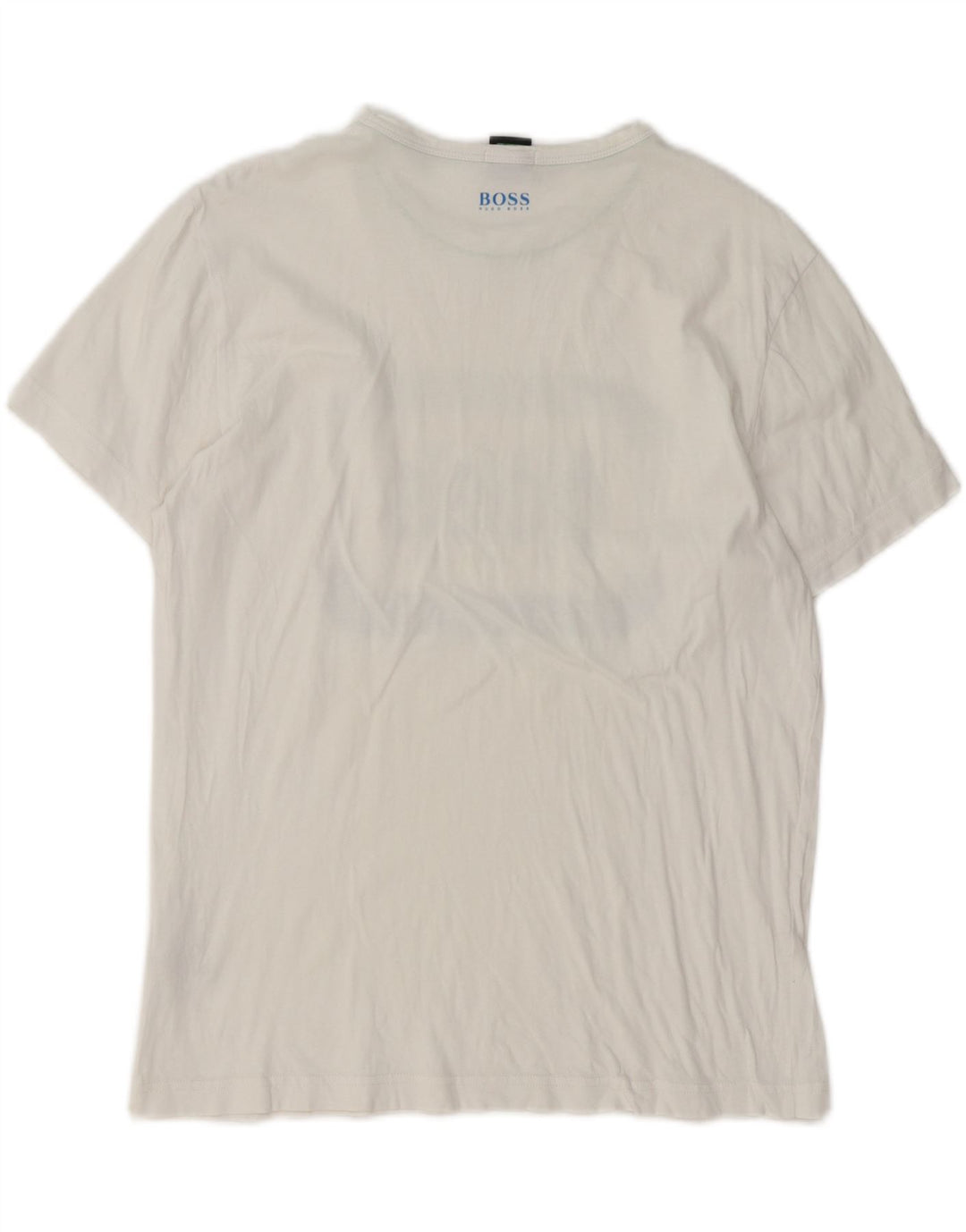 T-shirt grafica da uomo con vestibilità regolare Hugo Boss, cotone bianco medio