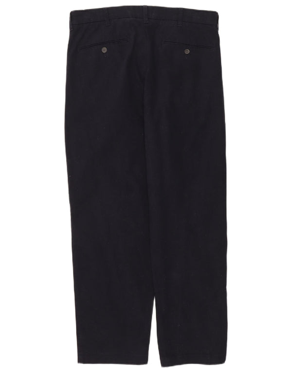Pantaloni chino con pegging da uomo Marks & Spencer W34 L31 cotone blu navy