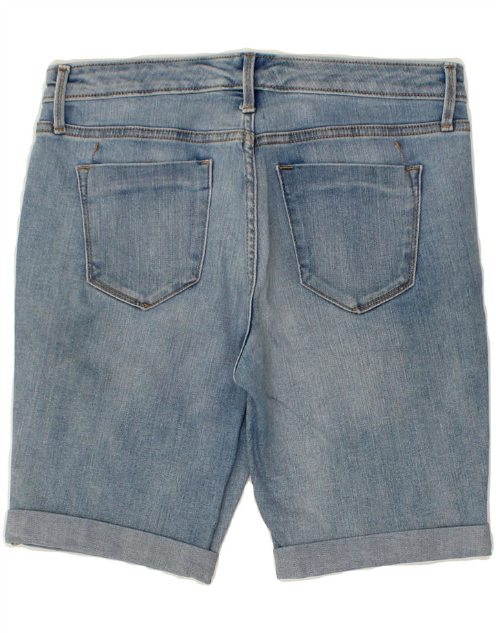 MOSSIMO Womens Mid Rise Denim Shorts US 6 Medium W28  Blue Cotton Vintage Mossimo and Second-Hand Mossimo from Messina Hembry 