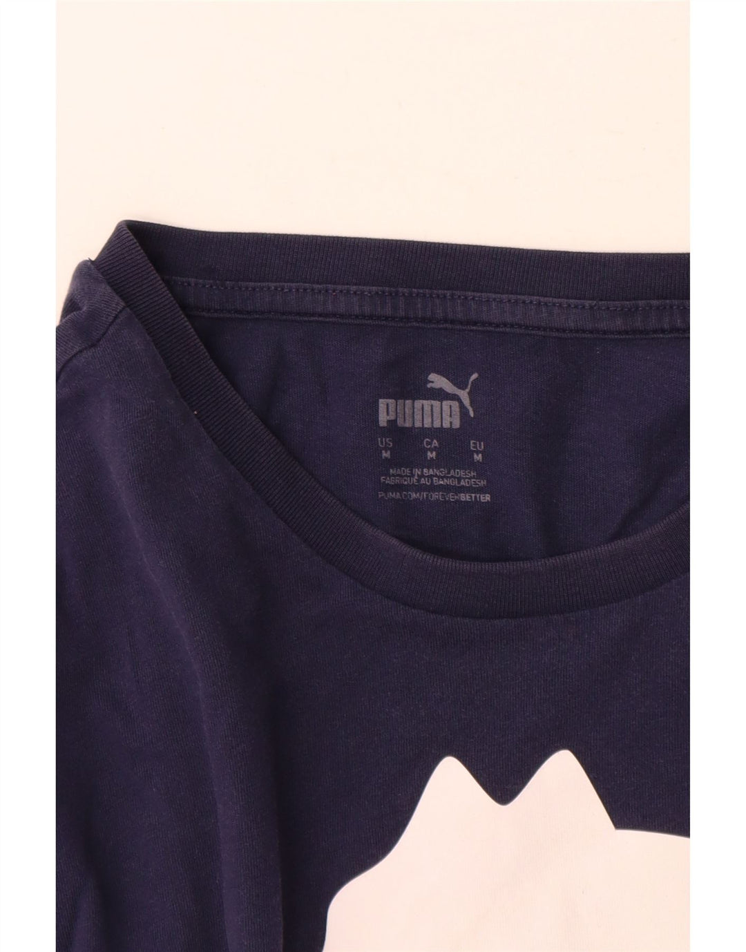 T-shirt grafica da uomo Puma Top medio blu navy