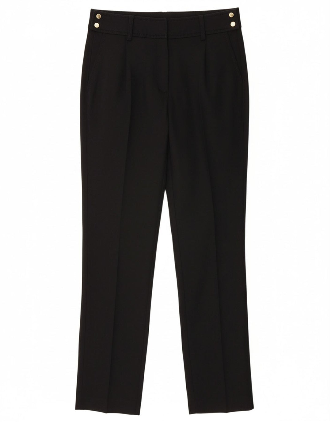 MASSIMO DUTTI Womens Slim Chino Trousers EU 38 Small W28 L28 Black