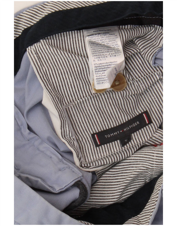 TOMMY HILFIGER Pantaloncini chino da uomo W31 cotone blu medio