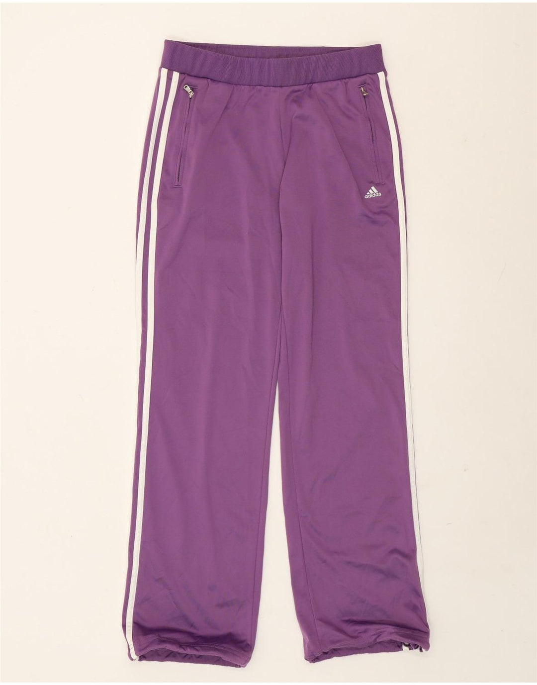 Pantaloni da tuta da donna Adidas UK 14 poliestere viola medio