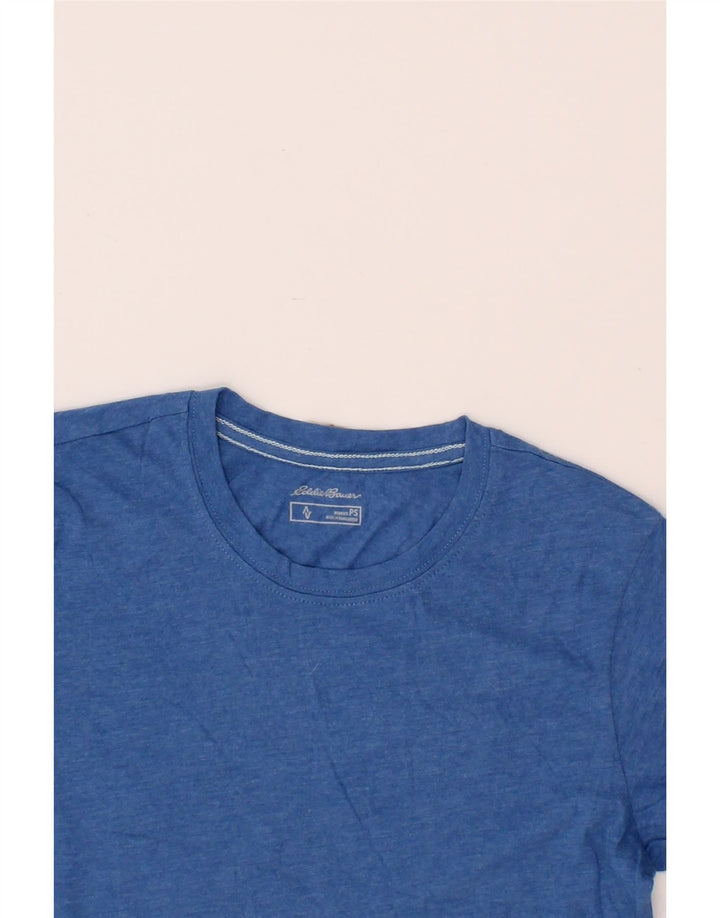 EDDIE BAUER Womens T-Shirt Top UK 10 Small Blue Cotton Vintage Eddie Bauer and Second-Hand Eddie Bauer from Messina Hembry 