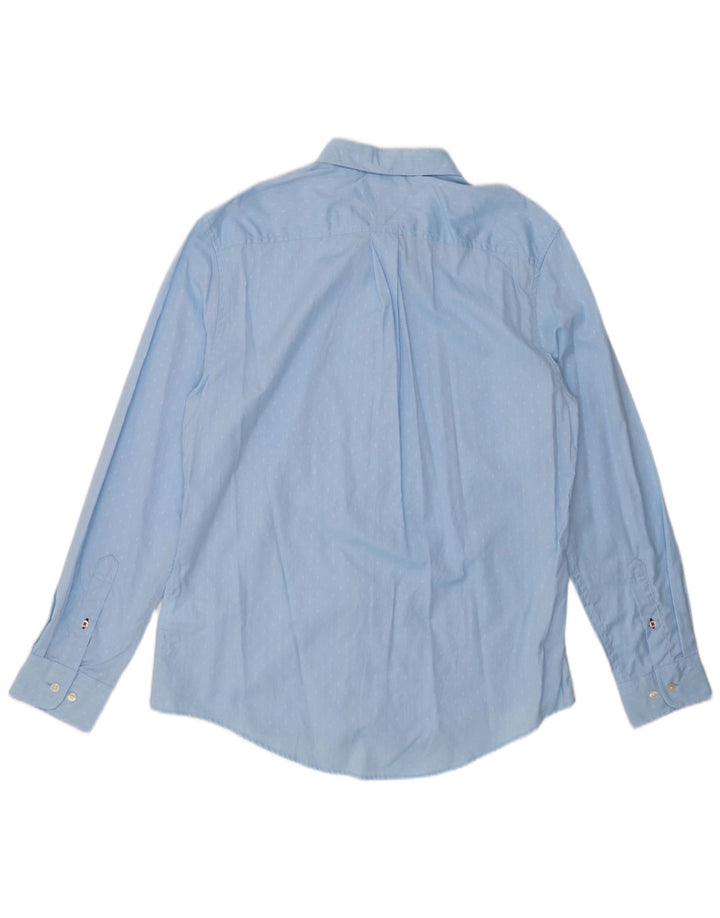 TOMMY HILFIGER Camicia Grant Fit da uomo grande blu a rombi/cotone diamante