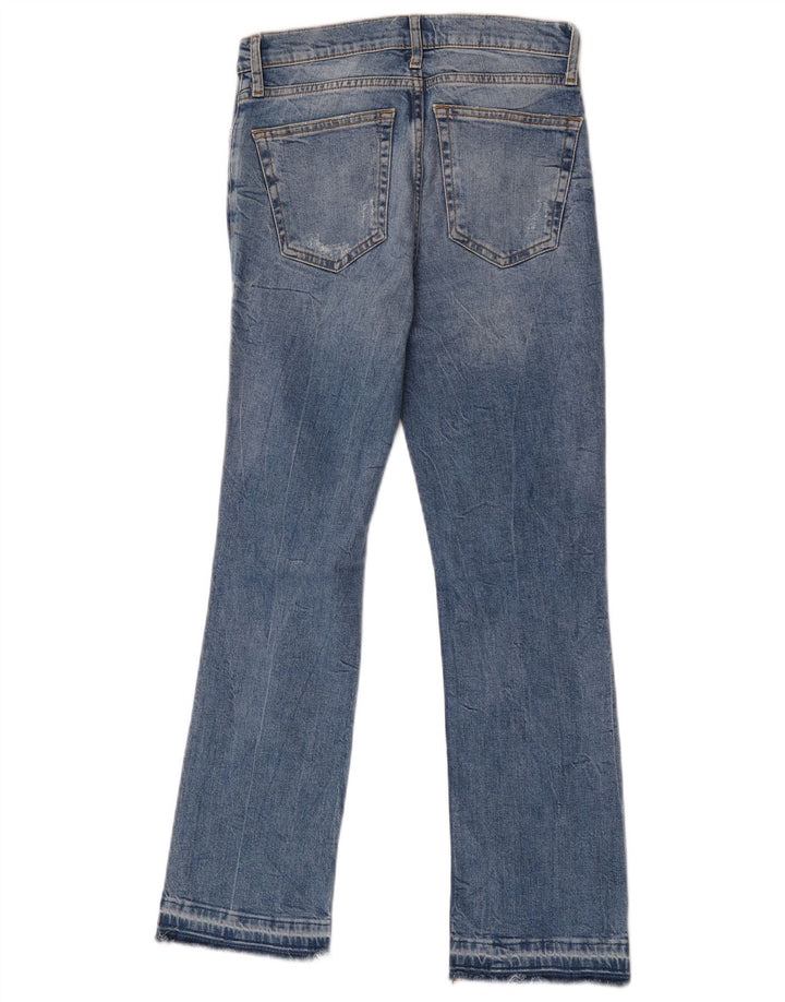Jeans Bootcut invecchiati da donna Zara EU 36 XS W26 L27 Blu