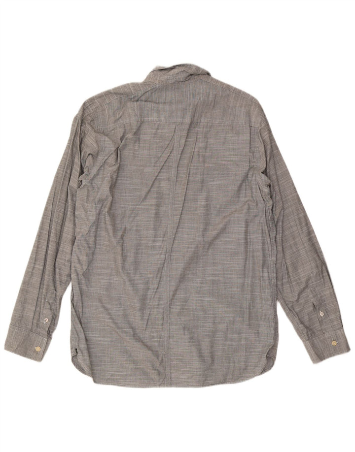 Camicia da uomo Quiksilver XL in cotone a righe grigie