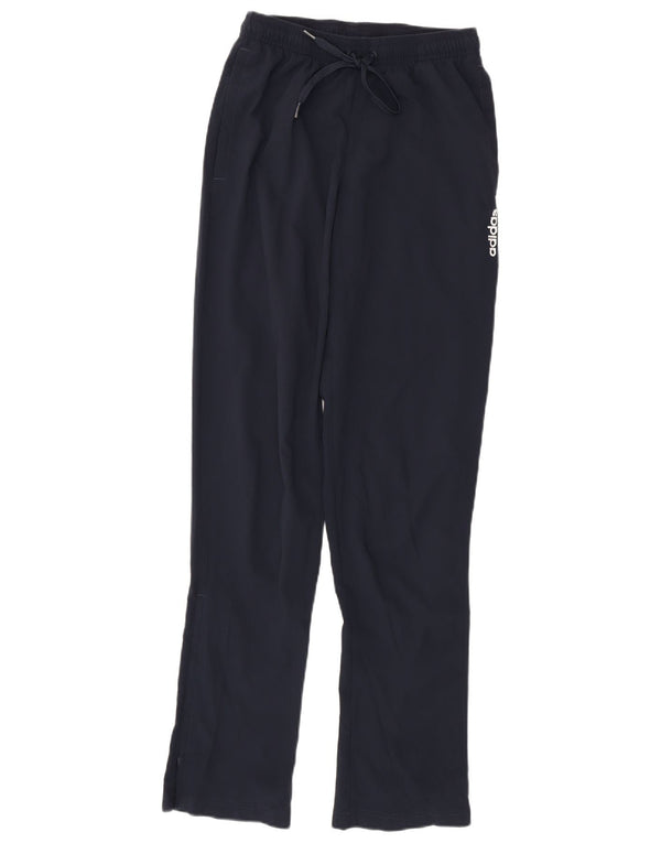 Pantaloni da tuta da donna Adidas UK 10 Small Blu Navy Poliestere