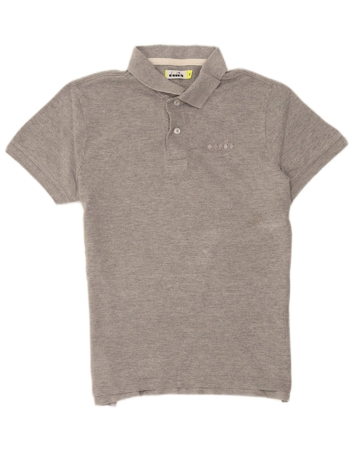 Polo Diadora Uomo Small Grigia Flecked