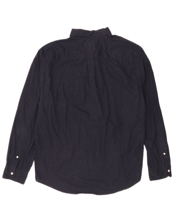 Camicia da uomo American Eagle XL in cotone maculato blu navy