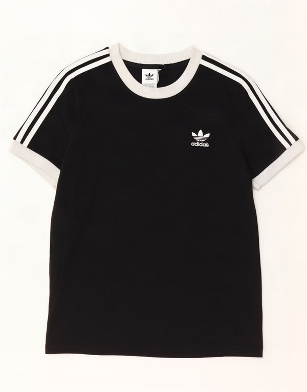 T-shirt Adidas da donna Top UK 14 Medium Black Cotton