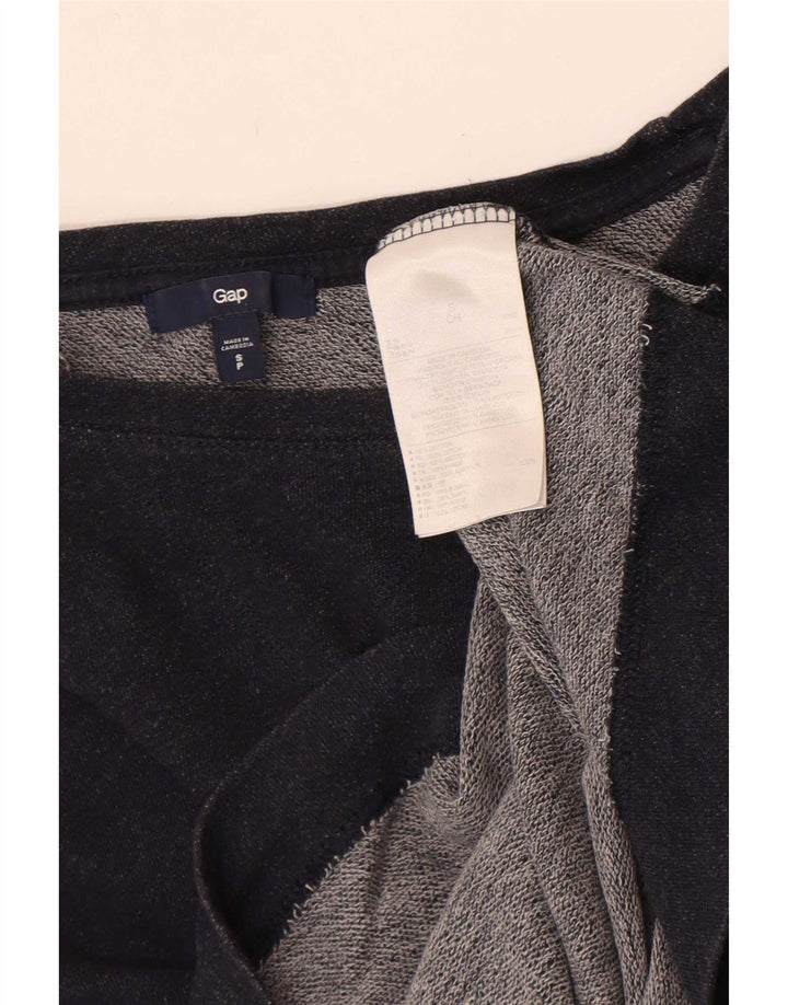Gap Top oversize da donna con maniche a 3/4 UK 10 Small Cotone blu navy