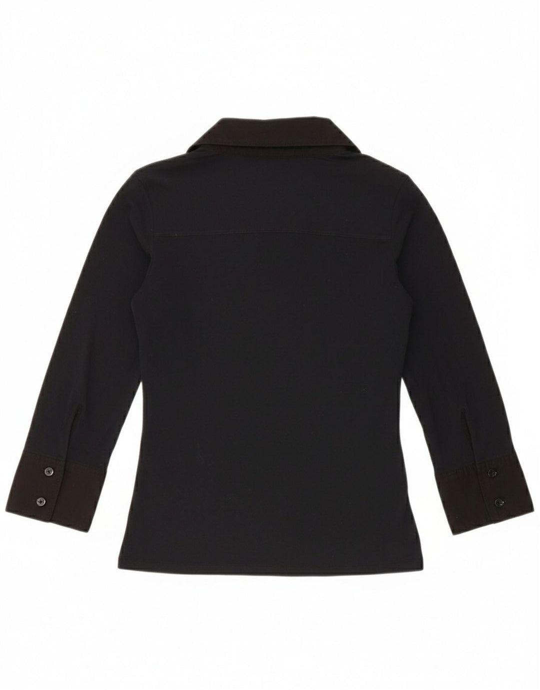 Liu Jo Donna Pullover Manica a 3/4 Camicia Camicetta UK 8 Small Blu Navy