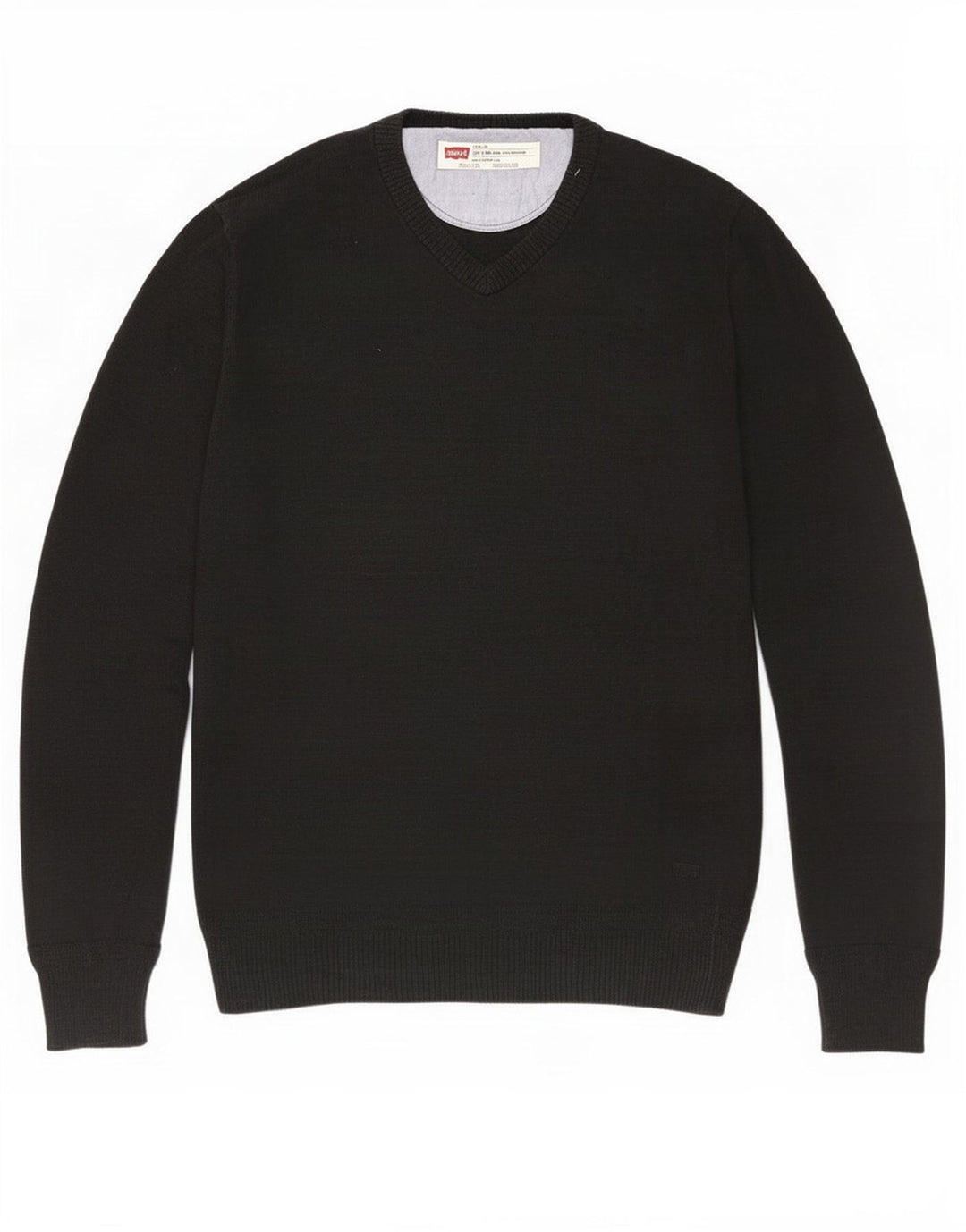 Maglione Levi's da uomo slim fit con scollo a V piccolo nero