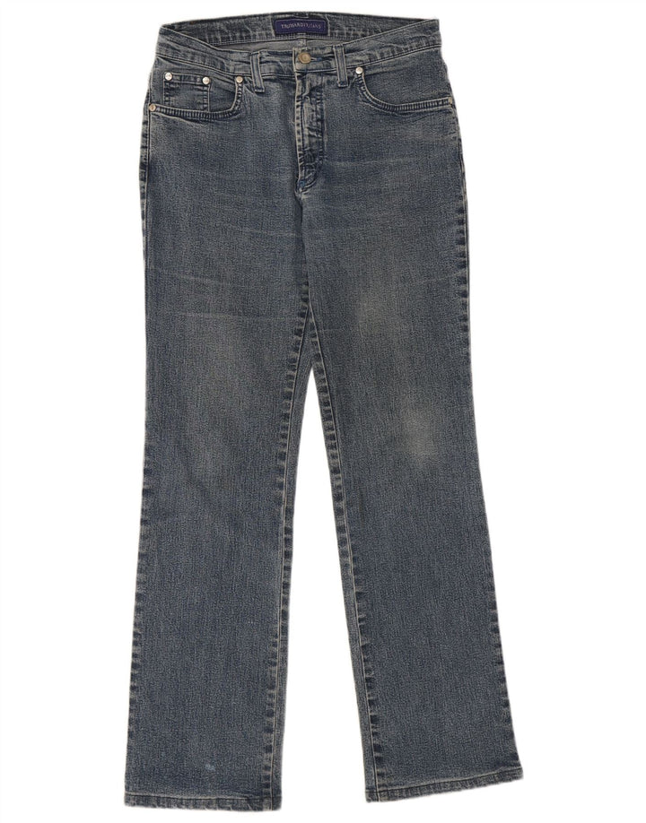 Jeans Dritti Donna Trussardi W29 L30 Cotone Blu
