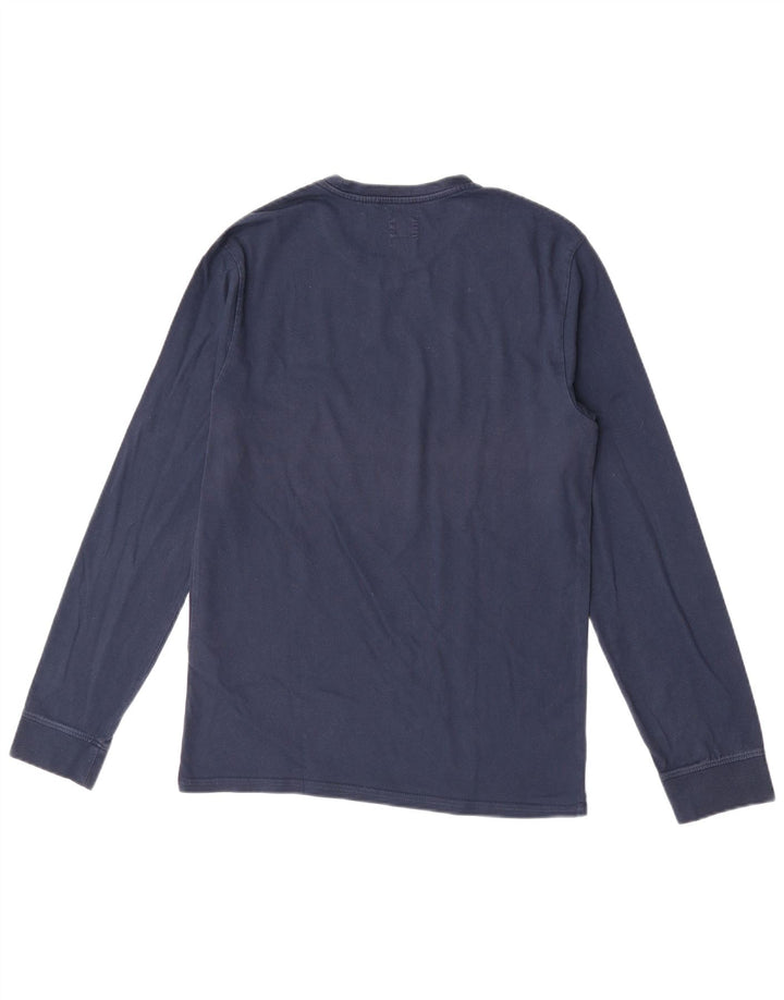 Levi's Maglia standard da uomo a maniche lunghe piccola in cotone blu navy