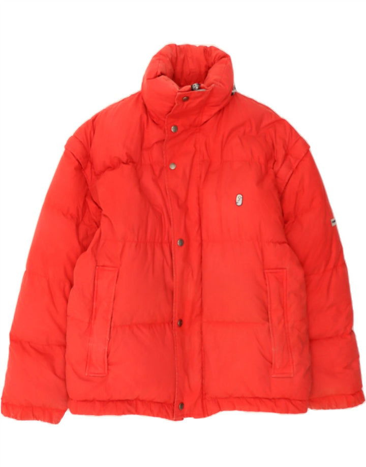 VINTAGE Mens Padded Jacket UK 40 Large Red Cotton Vintage Vintage and Second-Hand Vintage from Messina Hembry 