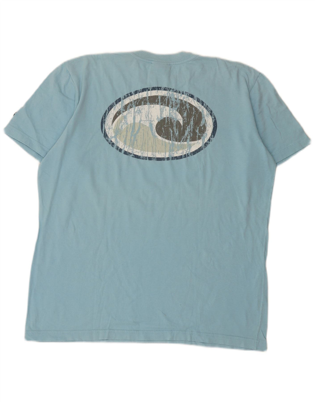 T-shirt grafica da uomo Murphy & Nye Top grande in cotone blu