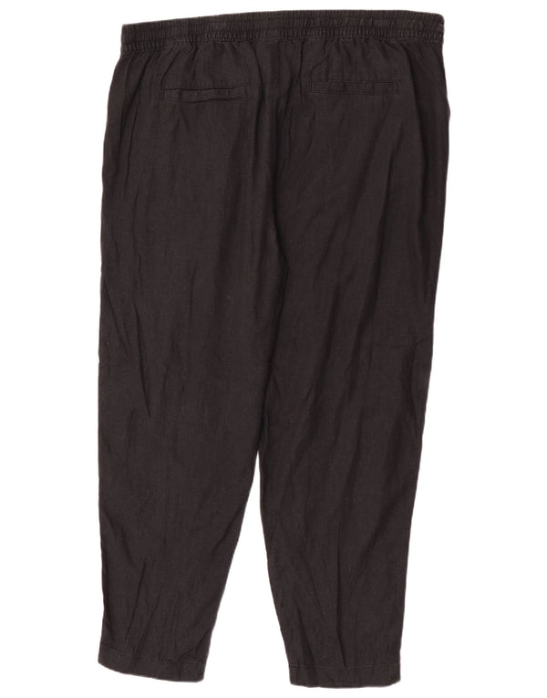 Pantaloni casual affusolati da donna Marks & Spencer UK 22 3XL W44 L29 Nero