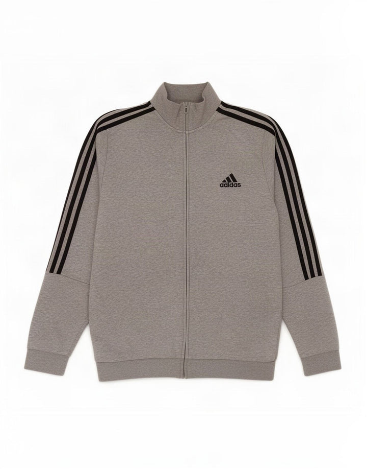 Giacca da tuta da uomo Adidas UK 44/46 grande cotone grigio