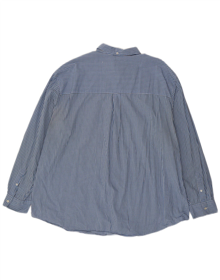 Camicia da uomo Chaps 3XL in cotone a quadretti blu