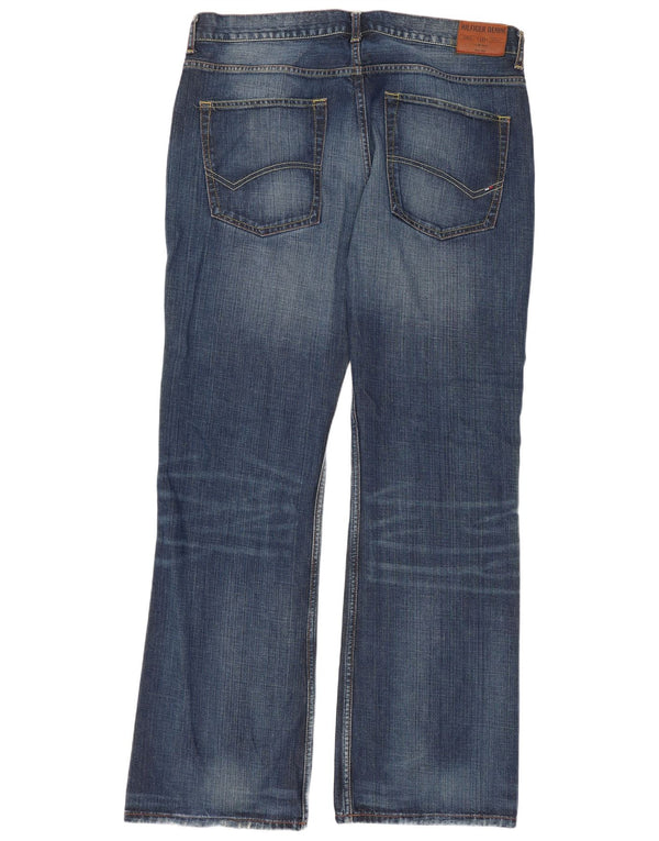 Tommy Hilfiger Uomo Manhattan Bootcut Jeans W38 L34 Cotone Blu
