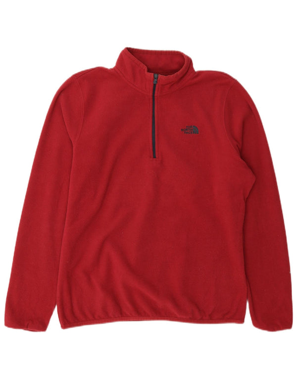 Maglione in pile da donna con collo e zip The North Face UK 16 Large Bordeaux Poliestere