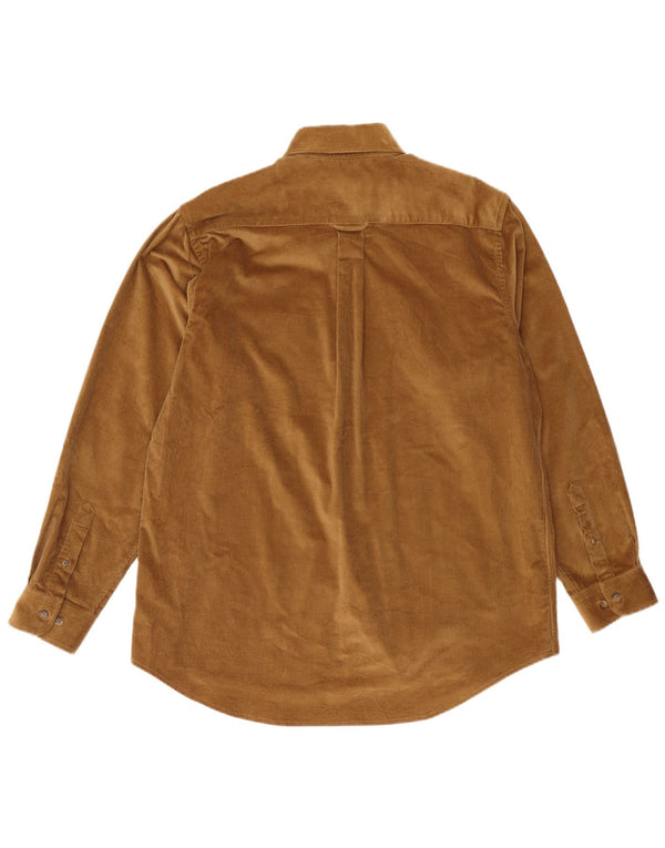 Camicia da uomo in velluto a coste Barbour, cotone beige medio