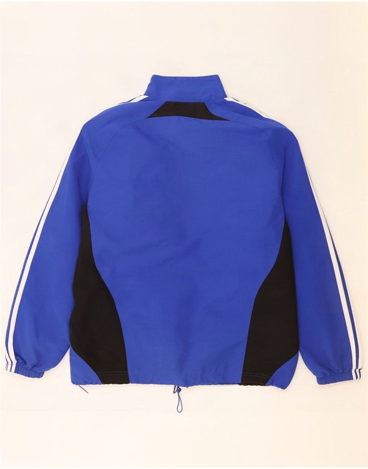 Giacca da ginnastica grafica da uomo Adidas UK 38/40 Colorblock blu medio