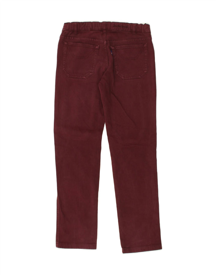 JECKERSON Girls Slim Jeans 9-10 Years W28 L26  Maroon Cotton | Vintage Jeckerson | Thrift | Second-Hand Jeckerson | Used Clothing | Messina Hembry 